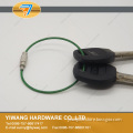 10 years manufacturer direct wholesale green cable keyring for key